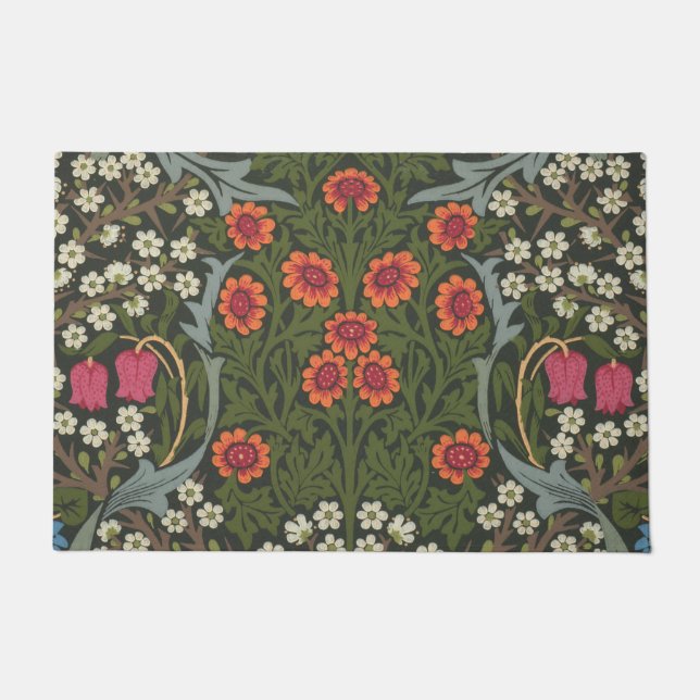 William Morris Blackthorn Garden Blume Classic Fußmatte (Vorderseite)