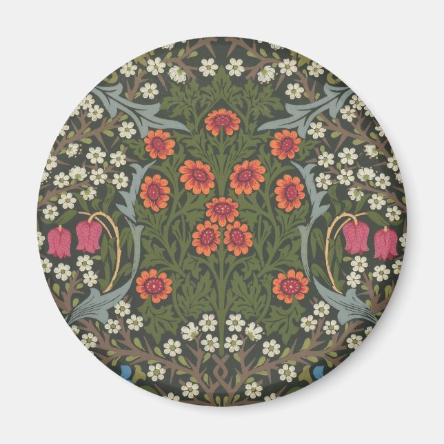 William Morris Blackthorn Garden Blume Classic Magnet (Vorne)