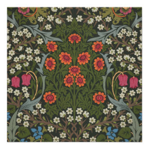 William Morris Blackthorn Garden Blume Classic Poster