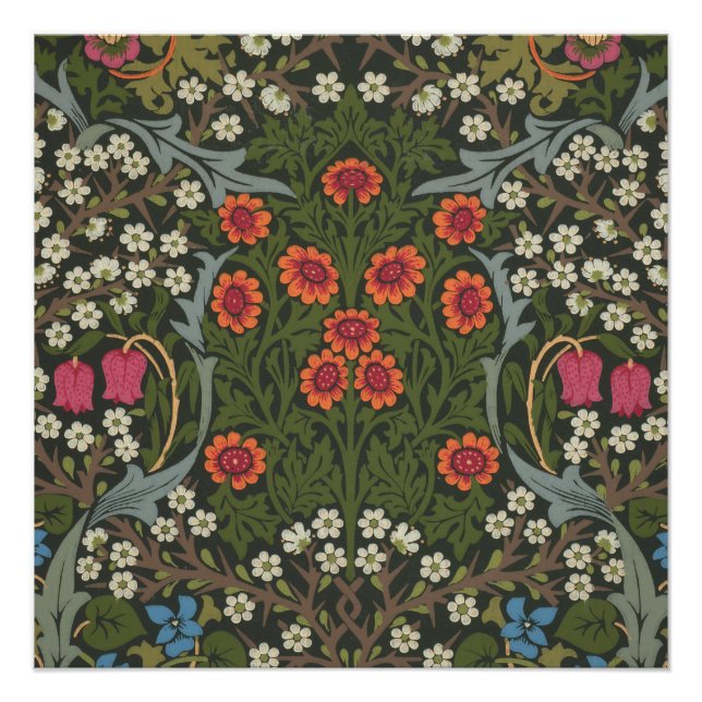 William Morris Blackthorn Garden Blume Classic Poster (Vorderseite)