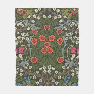 William Morris Blackthorn Gartenblume Klassiker Fleecedecke