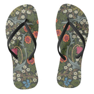 William Morris Blackthorn-Gartenblume Klassiker Flip Flops