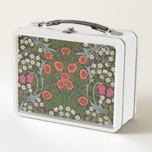 William Morris Blackthorn Gartenblume Klassiker Metall Brotdose