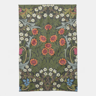 William Morris Blackthorn Gartenblumen Klassiker Geschirrtuch