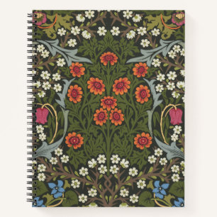 William Morris Blackthorn-Gartenblumen-Klassiker Notizbuch