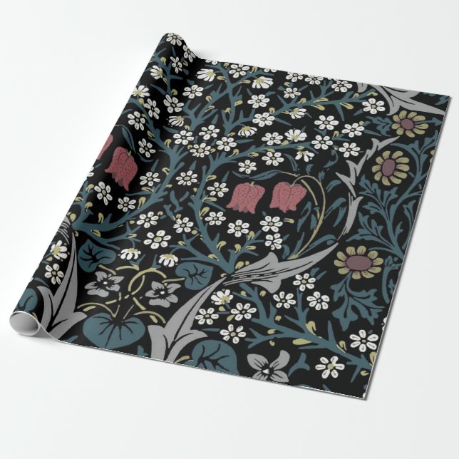 William Morris Blackthorn Geschenkpapier (Ungerollt)