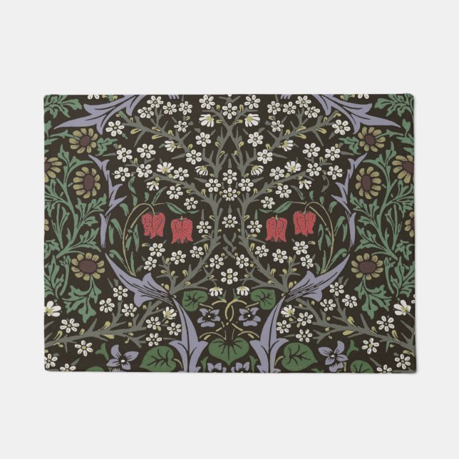 William Morris Blackthorn Tapestry Floral Fußmatte (Vorderseite)