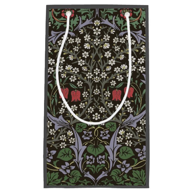 William Morris Blackthorn Tapestry Floral Kleine Geschenktüte (Vorderseite)