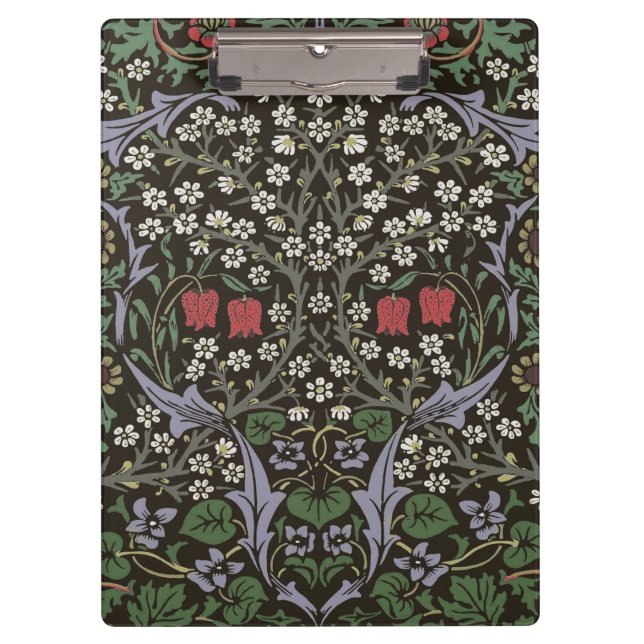 William Morris Blackthorn Tapestry Floral Klemmbrett (Vorderseite)
