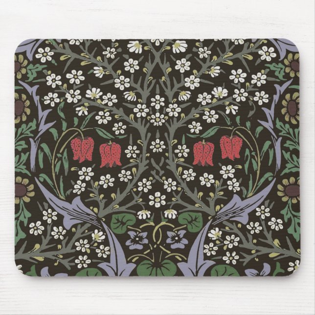William Morris Blackthorn Tapestry Floral Mousepad (Vorne)