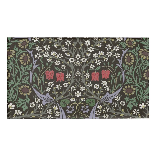 William Morris Blackthorn Tapestry Floral Namenschild (Vorderseite)