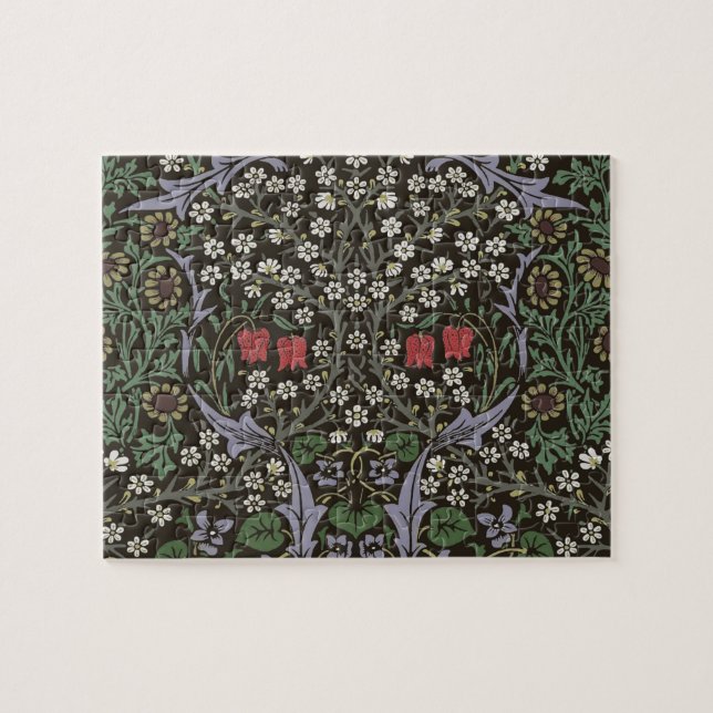 William Morris Blackthorn Tapestry Floral Puzzle (Horizontal)