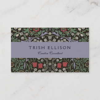 William Morris Blackthorn Tapestry Floral Visitenkarte