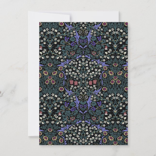 William Morris Blackthorn Victorian Botanical Mitteilungskarte (Vorderseite)