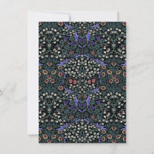 William Morris Blackthorn viktorianische Botanik Mitteilungskarte