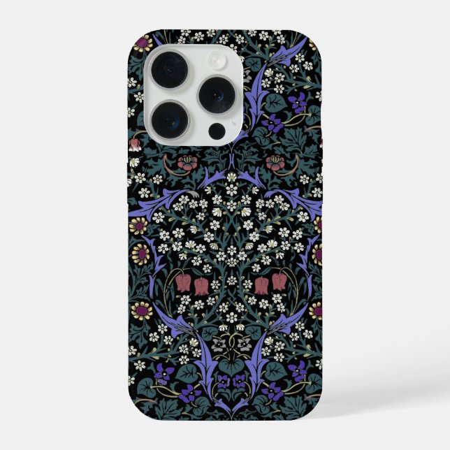 William Morris Blackthorn viktorianische Tapete iPhone Hülle (Rückseite)