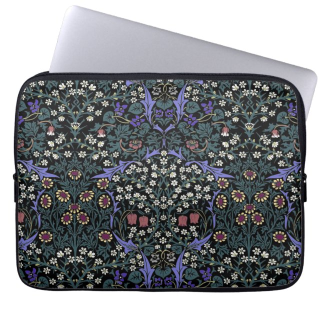 William Morris Blackthorn viktorianische Tapete Laptopschutzhülle (Vorderseite)