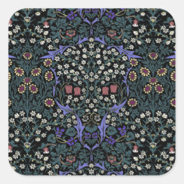 William Morris Blackthorn viktorianische Tapete Quadratischer Aufkleber