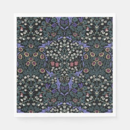 William Morris Blackthorn viktorianische Tapete Serviette