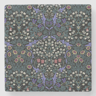 William Morris Blackthorn viktorianische Tapete Steinuntersetzer