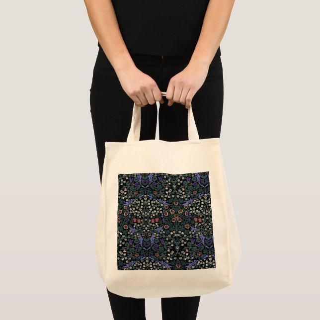 William Morris Blackthorn viktorianische Tapete Tragetasche (Vorderseite (Produkt))
