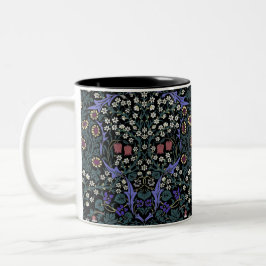 William Morris Blackthorn viktorianische Tapete Zweifarbige Tasse