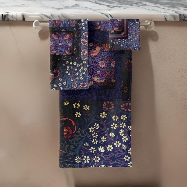 William *Morris Blackthorne Strawberry Thief | Badhandtuch Set (Von Creator hochgeladen)