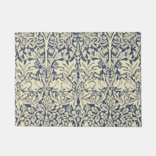 William Morris, Blau grau, Muster, Jugendstil, Vin Fußmatte