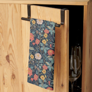 William Morris Blau Türkis Arts & Crafts Floral Geschirrtuch