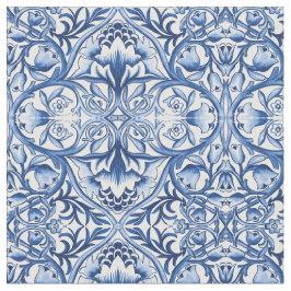 William Morris - Blau-Weiß-Blume Stoff