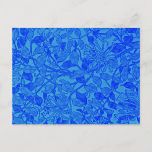 William Morris, Blaues Indigo, Postkarte