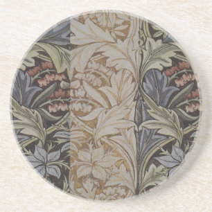 William Morris Blauglockentapete Botanischer Klass Getränkeuntersetzer