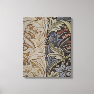 William Morris Blauglockentapete Botanischer Klass Leinwanddruck