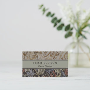 William Morris Blauglockentapete Botanischer Klass Visitenkarte