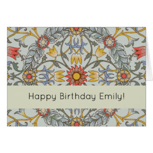 William Morris Bloral Circle Blume Illustration