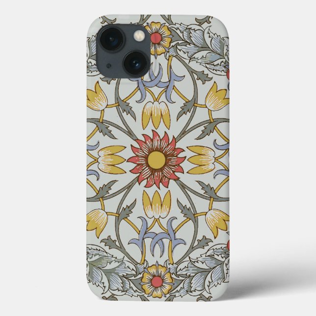 William Morris Bloral Circle Blume Illustration Case-Mate iPhone Hülle (Rückseite)