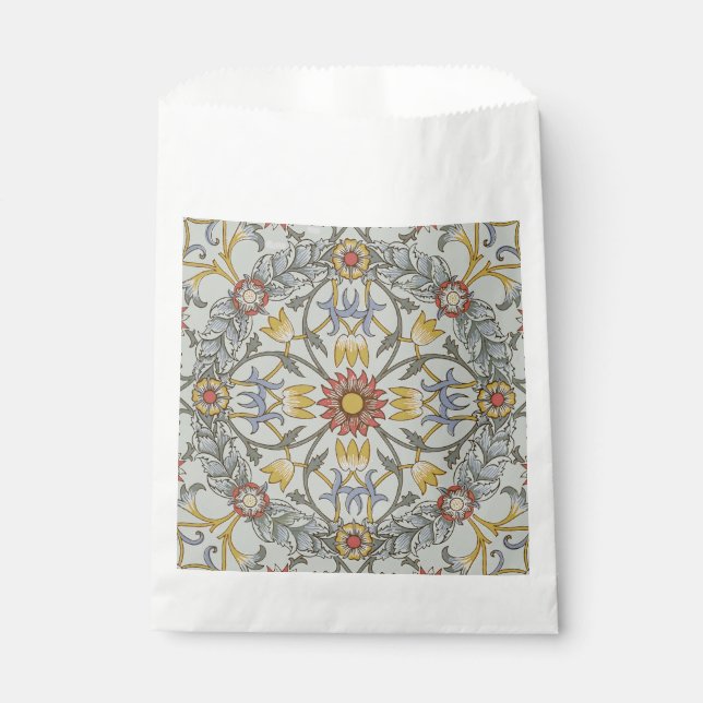 William Morris Bloral Circle Blume Illustration Geschenktütchen (Vorderseite)