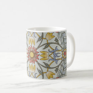 William Morris Bloral Circle Blume Illustration Kaffeetasse