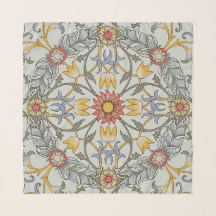 William Morris Bloral Circle Blume Illustration Schal
