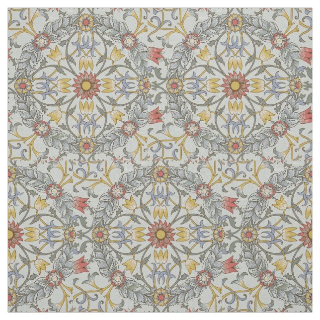 William Morris Bloral Circle Blume Illustration Stoff (Muster)