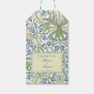 William Morris, Blue Bellflowers Wedding Danke Geschenkanhänger