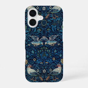 William Morris Blue Birds Floral Tapestry Klassike iPhone 16 Hülle