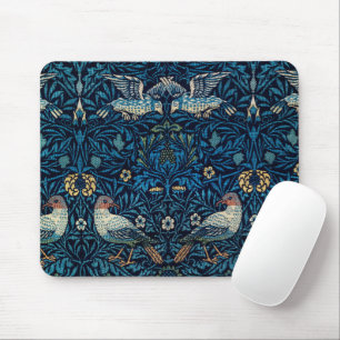 William Morris Blue Birds Floral-Teppich Klassiker Mousepad