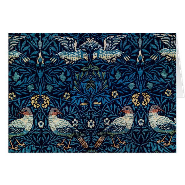 William Morris Blue Birds Tapestry Classic (Vorderseite (Horizontal))