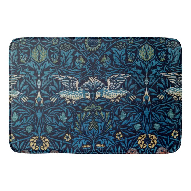 William Morris Blue Birds Tapestry Classic Badematte (Vorderseite)