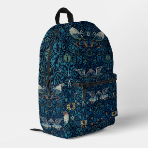 William Morris Blue Birds Tapestry Classic Bedruckter Rucksack