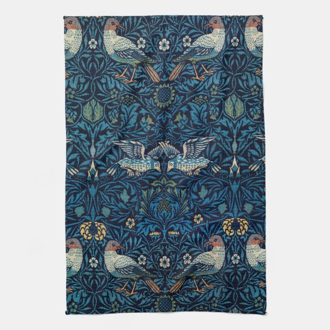 William Morris Blue Birds Tapestry Classic Geschirrtuch (Vertikal)