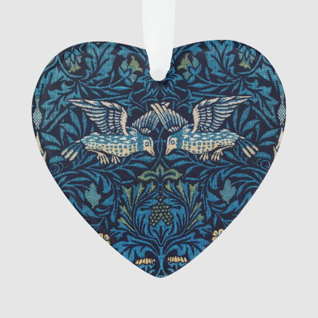 William Morris Blue Birds Tapestry Classic Ornament (Vorderseite)