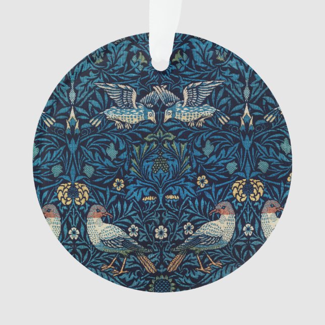 William Morris Blue Birds Tapestry Classic Ornament (Vorderseite)