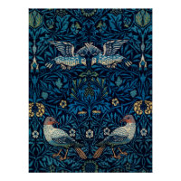 William Morris Blue Birds Tapestry Classic